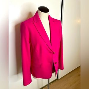 Talbots hot pink double button blazer